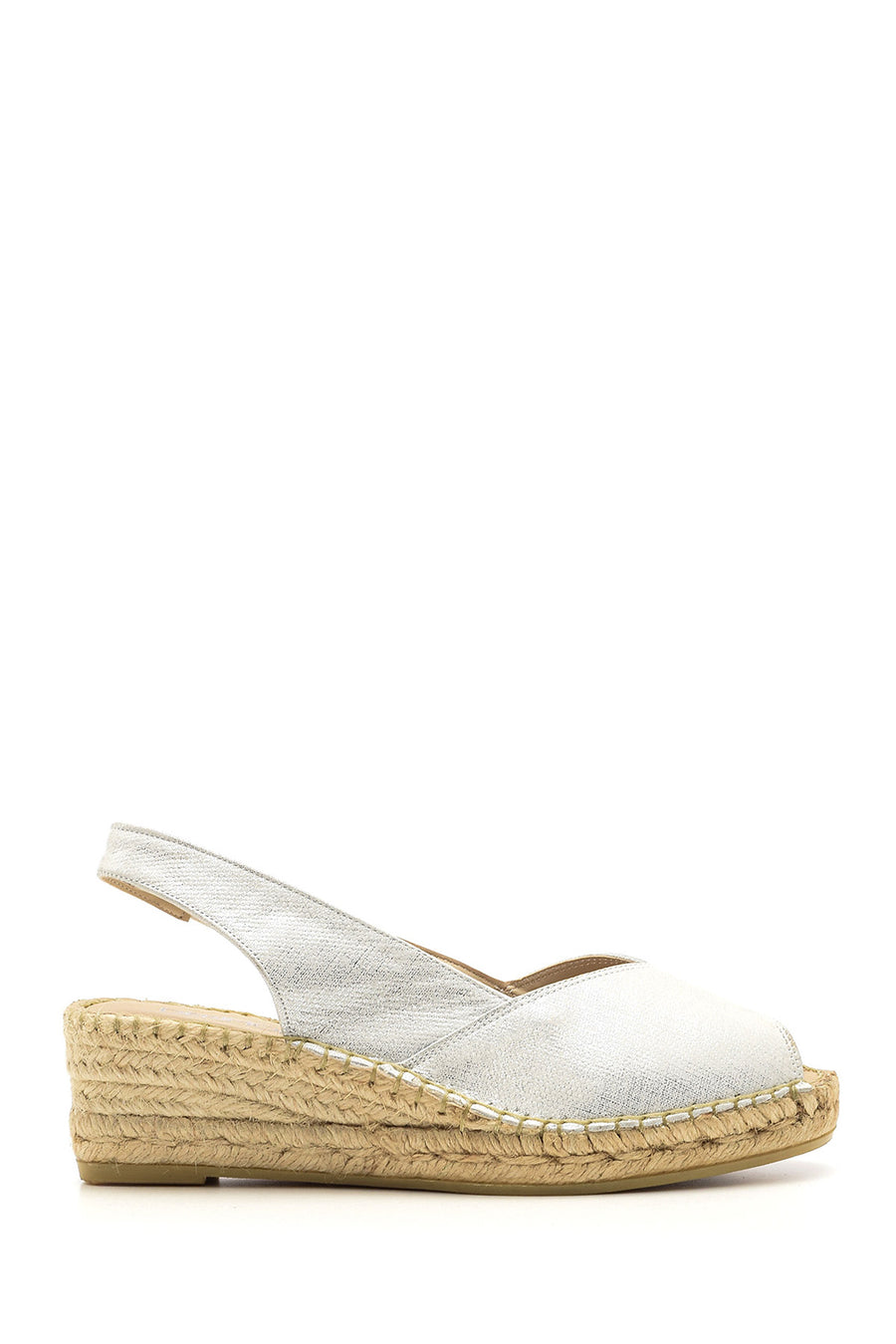 Women's Wedge Heeled Open Toe Espadrille Shoes 19SFD282314 | Derimod