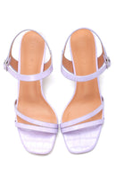Women's Printed Heeled Sandals | Derimod