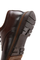 Men's Brown Leather Casual Shoes with Socks | Derimod