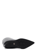 Kadın Siyah İnce Topuklu Deri Çizme | Derimod
