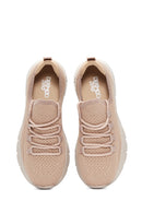 Women's Powder Fabric Sneaker | Derimod