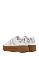 Women's White Lace-Up Thick Soled Sneaker | Derimod