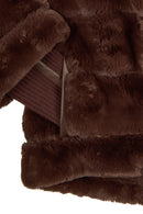 Dolomiti Kadın Kahverengi Kısa Teddy Mont | Derimod