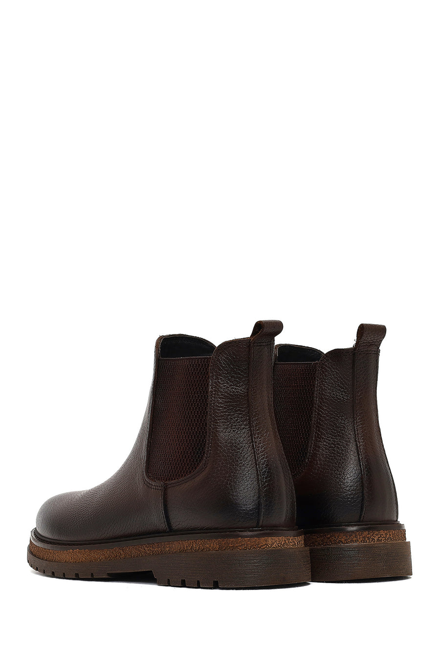 Male Brown Leather Chelsea Boots