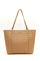 Women's Tan Printed Shoulder Bag | Derimod