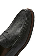 Erkek Siyah Deri Klasik Loafer | Derimod