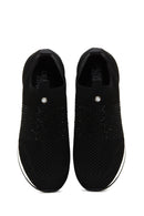 Kadın Siyah Taşlı Kalın Tabanlı Sneaker | Derimod
