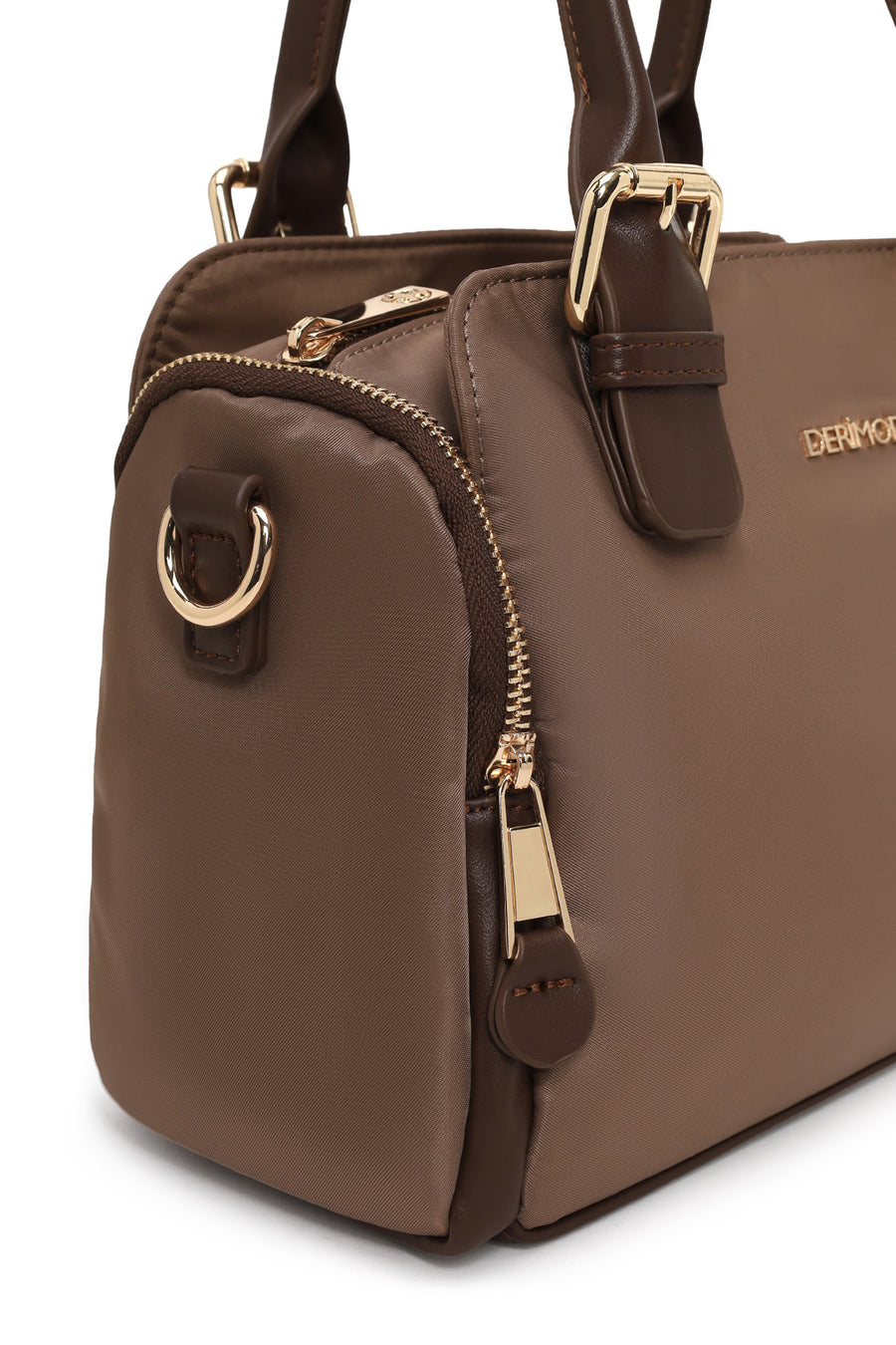 Woman Mink Long-Strap Fabric Shoulder Bag