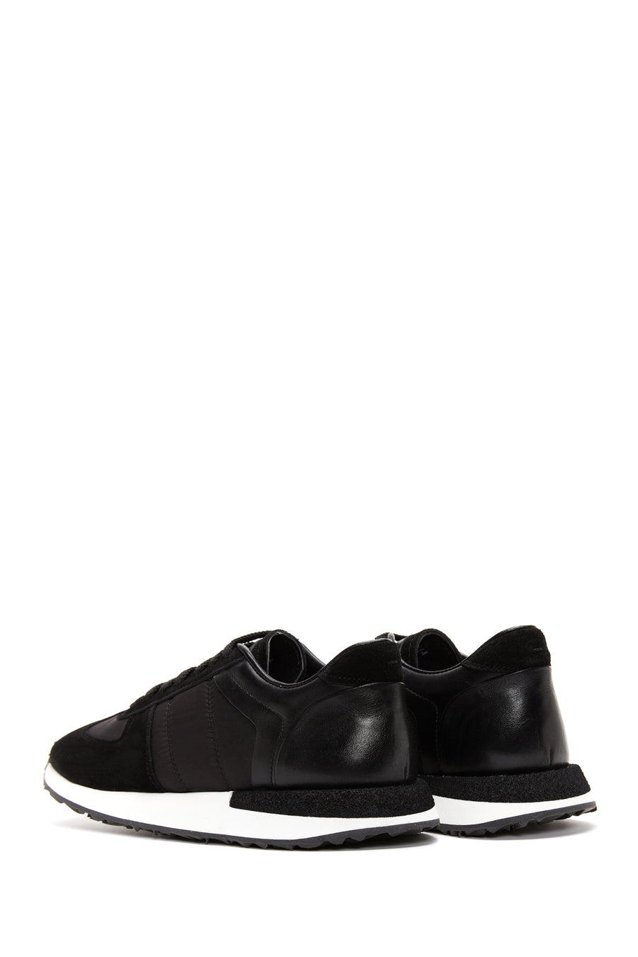 Men's Black Suede Detailed Sneaker