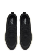 Derimod Zero Woman Black Thick-Soled Lace-Up Fabric Sneakers | Derimod