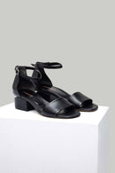 Ankle Strap Women's Leather Heeled Sandals | Derimod