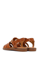 Women's Tan Ankle Buckle Sandals | Derimod