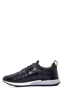 Men's Leather Patterned Sneaker | Derimod