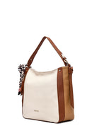 Women's Beige Long Strap Classic Shoulder Bag | Derimod