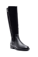 Women's Black Zippered Casual Boots | Derimod