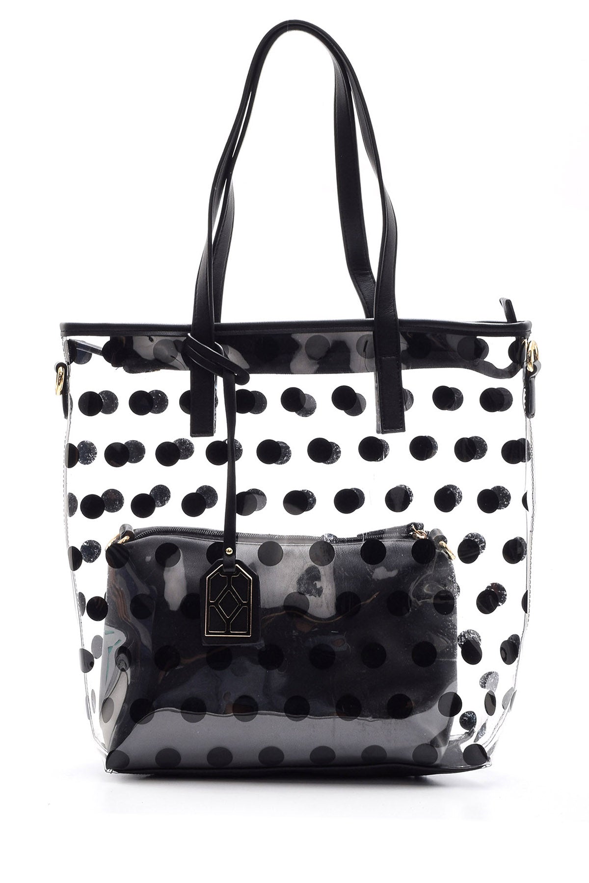 Women's Transparent Polka Dot Bag 19SBD2567PV | Derimod