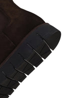 Male Brown Thick-Soled Suede Casual Chelsea Boots | Derimod