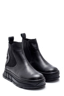 Women's Leather Thick Soled Boots | Derimod