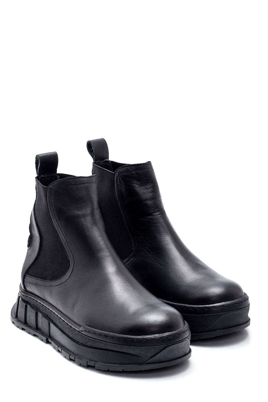 Women's Leather Thick Soled Boots