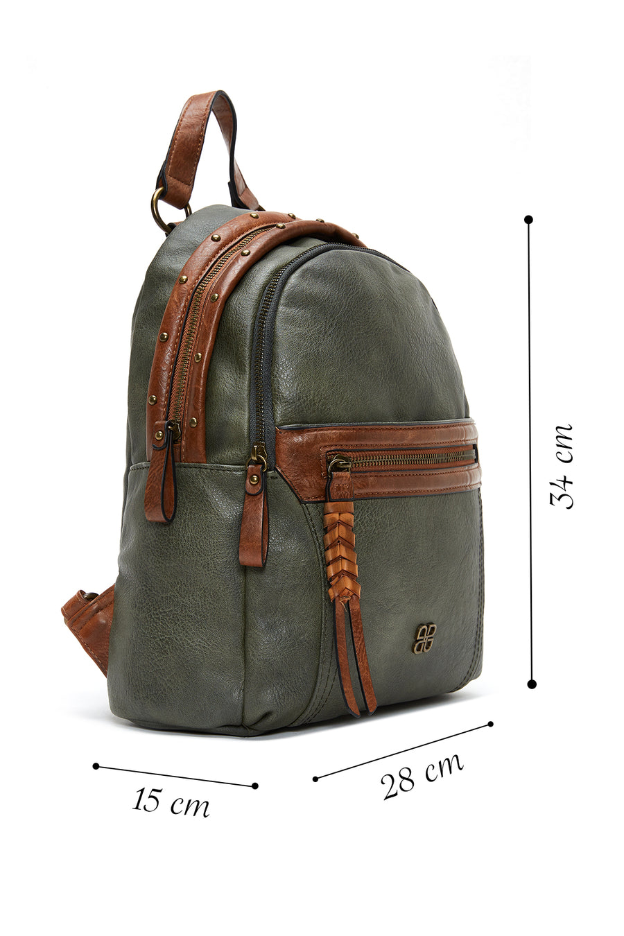 Women's Khaki Casual Backpack