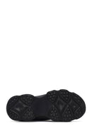 Woman Black Lace-Up Chunky Sneaker | Derimod