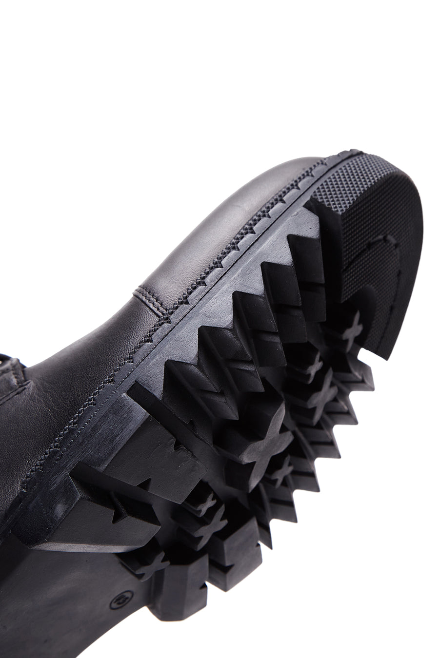 Men's Black Leather Boots Flat Boots