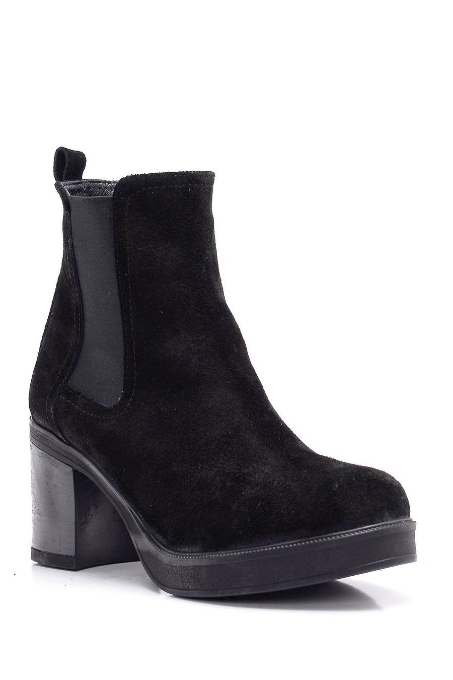 Women's Suede Heeled Boots
