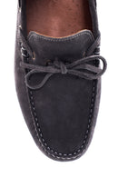 Erkek Gri Süet Deri Casual Loafer | Derimod