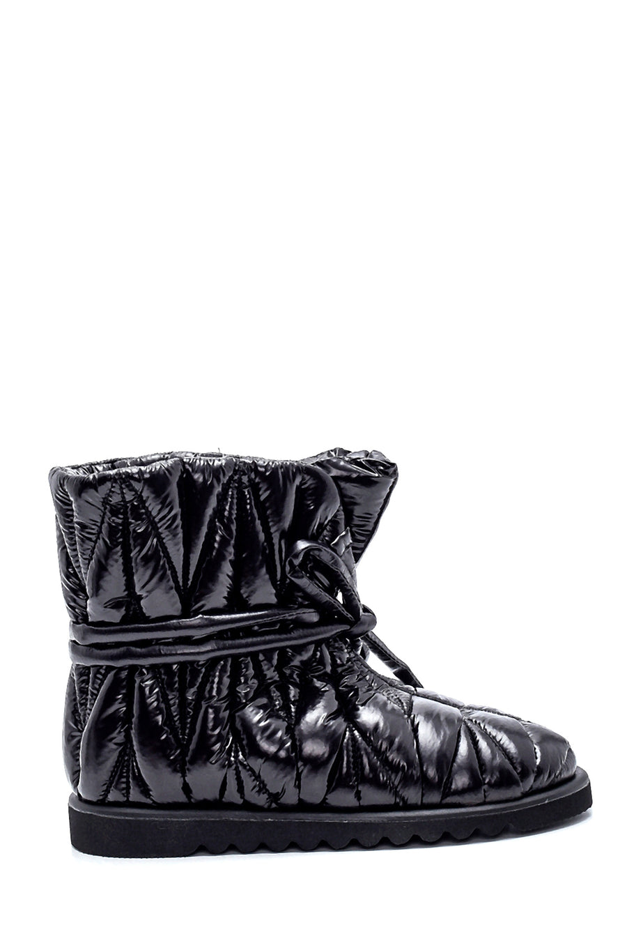 Women's Leather Shiny Puffy Boots 21WFD1205SM | Derimod