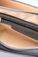 Women's Blue Faux Leather Clutch Bag | Derimod