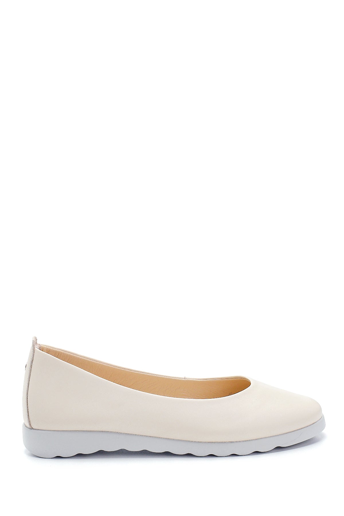 Women's Leather Ballerinas 21SFD410618 | Derimod