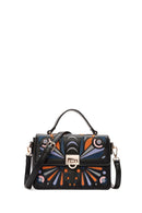 Women's Black Long Strap Printed Shoulder Bag | Derimod