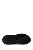 Men's Black Leather Sneaker | Derimod