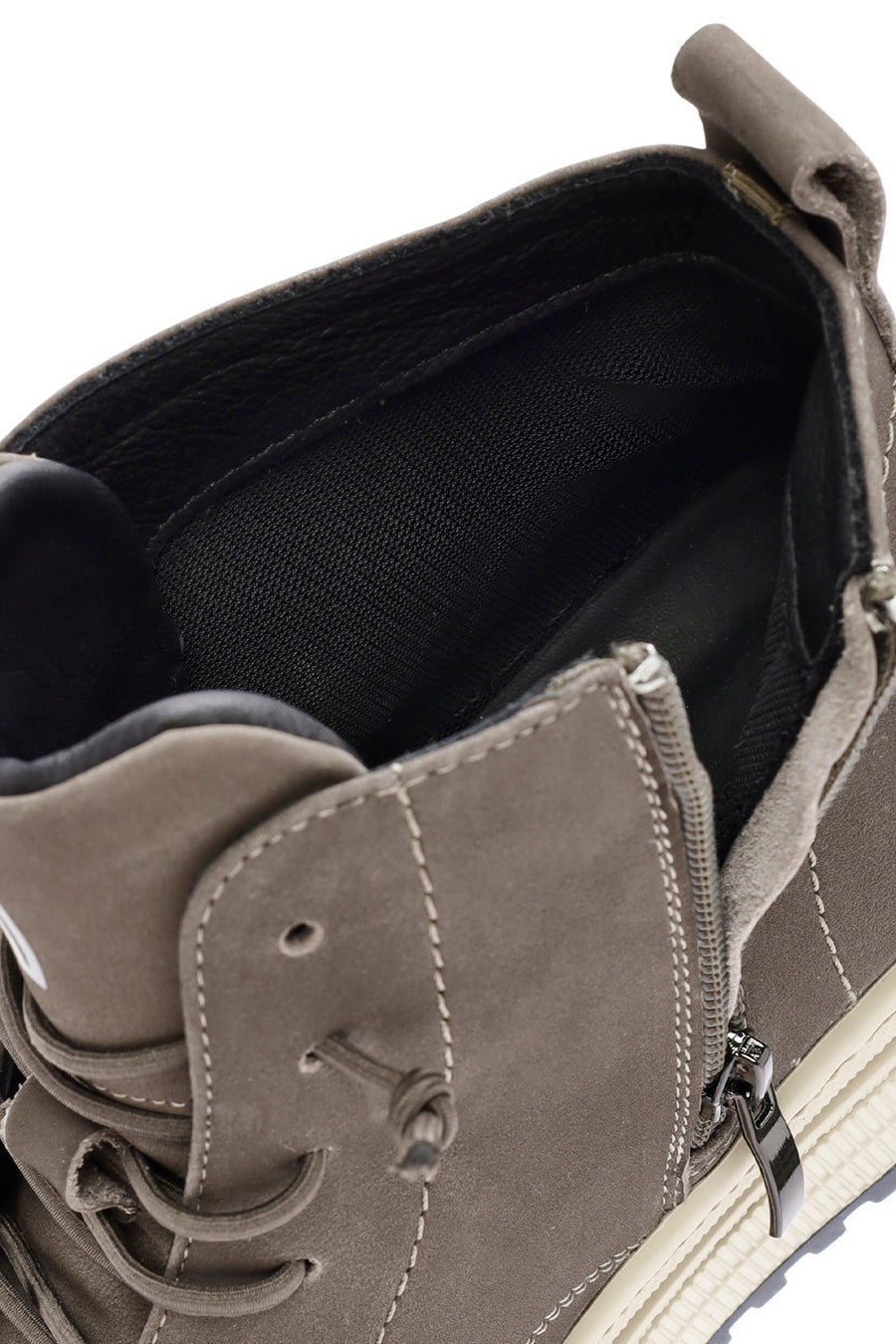 Male Mink Zip Closure Nubuck Leather Sport Boots