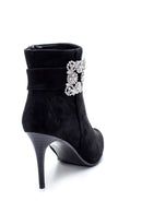 Women's Accessory Detailed Thin Heeled Boots | Derimod
