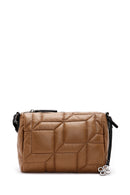 Women's Yellow Quilted Crossbody Bag | Derimod