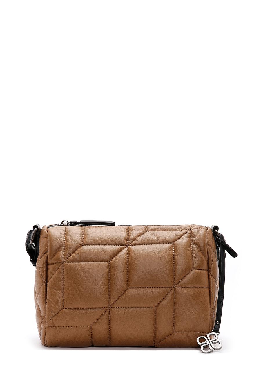 Women's Yellow Quilted Crossbody Bag