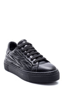 Women's Leather Patterned Sneaker | Derimod