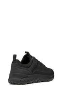 Geox Erkek Siyah U Spherıca 4X4 B Abx A - Text+ Bağcıklı Kalın Tabanlı Kumaş Sneaker | Derimod