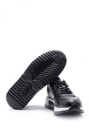 Men's Crocodile Pattern Detailed Leather Sneaker | Derimod