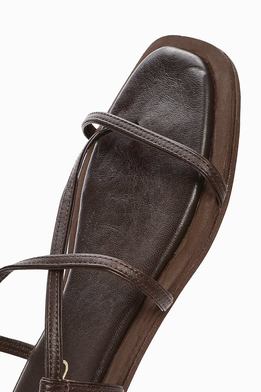 Women's Brown Flip-Flop Leather Sandals