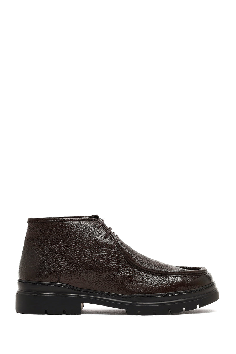 Men's Brown Lace-Up Leather Casual Boot 25WFD7222FT | Derimod