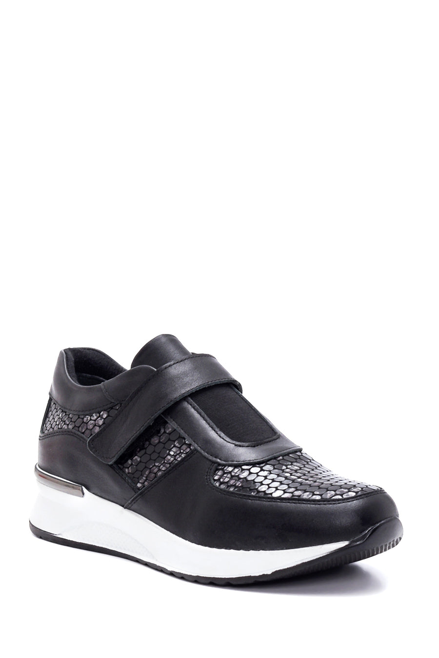 Women's Leather Snake Pattern Shoes
