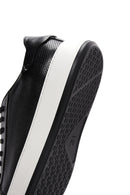 Erkek Siyah Deri Kalın Tabanlı Sneaker | Derimod