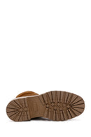 Women's Tan Suede Leather Boots | Derimod
