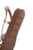 Women's Gold Braided Detail Sandals | Derimod