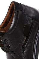 Men's Black Leather Casual Boots | Derimod