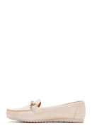 Kadın Bej Toka Detaylı Loafer | Derimod