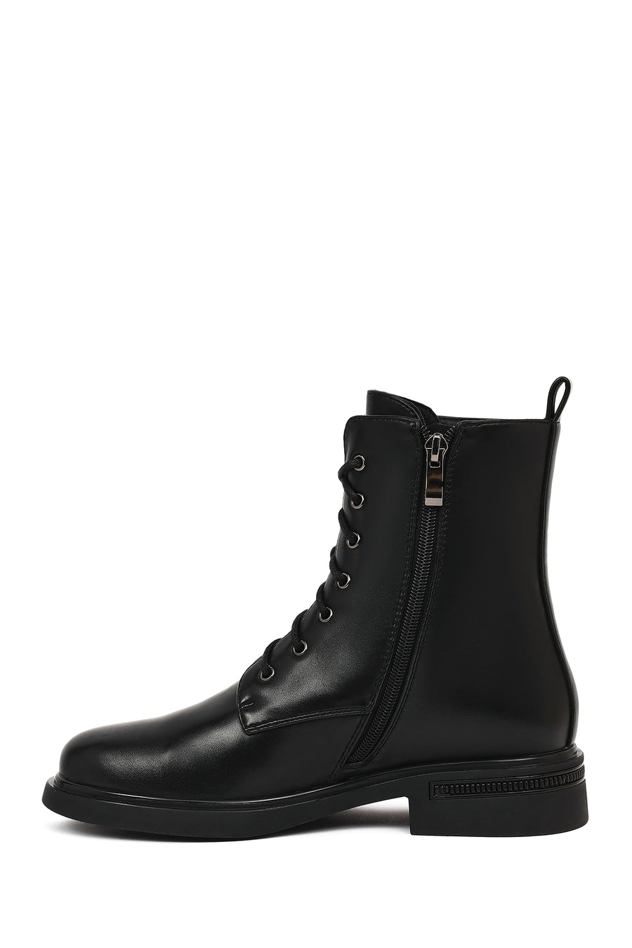 Women's Black Zippered Boots