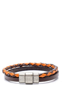 Men's Brown Leather Bracelet | Derimod